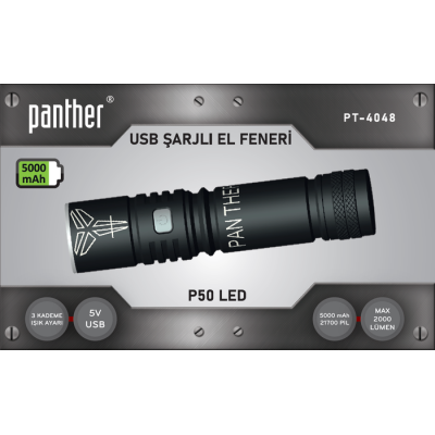PANTHER PT-4048 USB ŞARJLI FENER