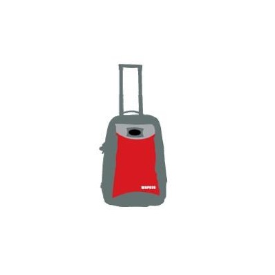 Jr Gear Wheeled Su Geçirmez Küçük Boy Kabin Çanta-KIRMIZI Jr Gear Wheeled Su Geçirmez Küçük Boy Kabin Çanta-KIRMIZI