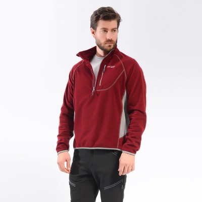 FreeCamp Man Half Zipper Fleece Polar-BORDO FreeCamp Man Half Zipper Fleece Polar-BORDO
