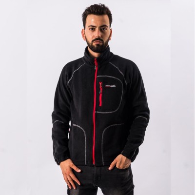 FreeCamp Man Full Zipper Fleece Polar-SİYAH-KIRMIZI FreeCamp Man Full Zipper Fleece Polar-SİYAH-KIRMIZI