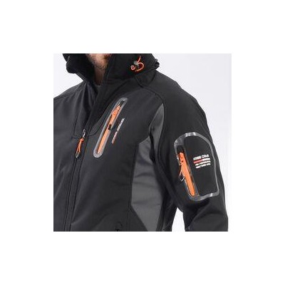 FreeCamp Eagle Softshell Ceket-SİYAH-TURUNCU FreeCamp Eagle Softshell Ceket-SİYAH-TURUNCU