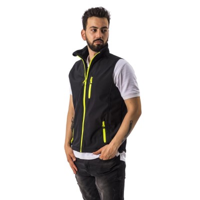 FreeCamp Vest Erkek Softshell Yelek-SİYAH