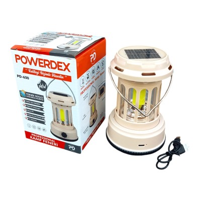 Powerdex PD-630 Solar Kamp Masa Aydınlatması