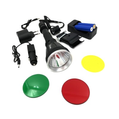 Police PS-93 T6 Led Tüfek Aparatlı Şarj Edilebilir El Feneri