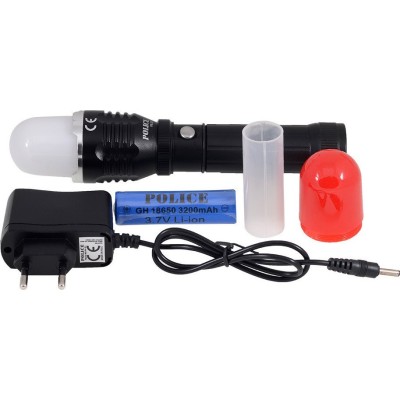 Police PS-22 CREE LED + Zoom + Mıknatıslı Şarjlı El Feneri