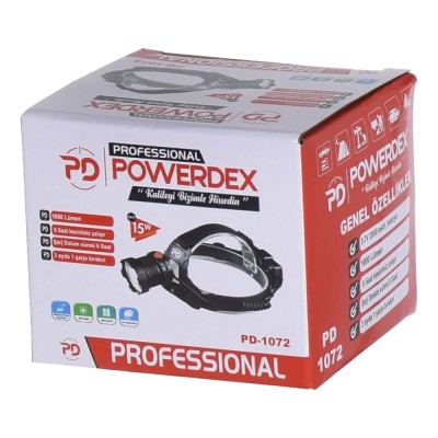 Powerdex PD-1072 Şarlı Zoomlu Kafa Feneri