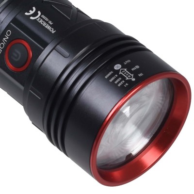 Powerdex PD-10200 Su Geçirmez 35 Watt 3500 Lümen Süper Güçlü LED Profesyonel Şarjlı El Feneri