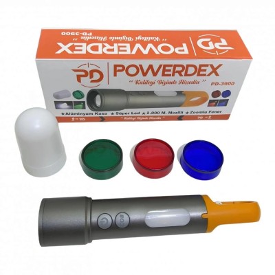Powerdex PD-3900 Zoomlu Şarjlı El Feneri