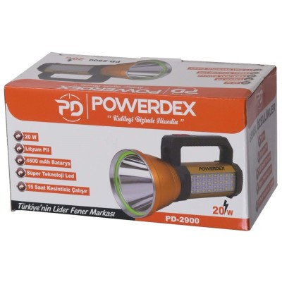 Powerdex Pd-2900 Şarjlı 20w Le Projektör