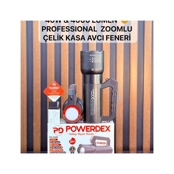 Powerdex Pd-9400 Şarjlı 40w Le Projektör