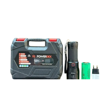 Powerdex PD-15000 Profesyonel Büyük Avcı El Feneri 7000 Lümen