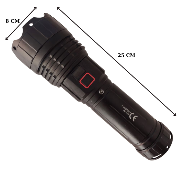 Powerdex PD-16000 Profesyonel Şarjlı El Feneri 9000 Lümen