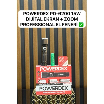 Powerdex PD-6200 15 Watt 1500 Lümen Profesyonel El Feneri