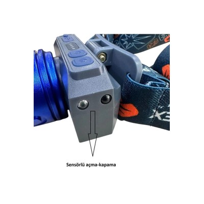 Powerdex PD-2072 15W Sensörlü Şarjlı ve Zoomlu Kafa Lambası