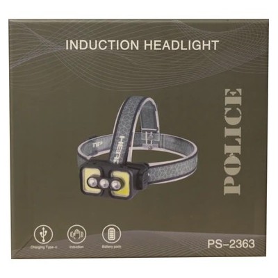 Police PS-2363 Şarjlı Sensörlü Kafa Feneri