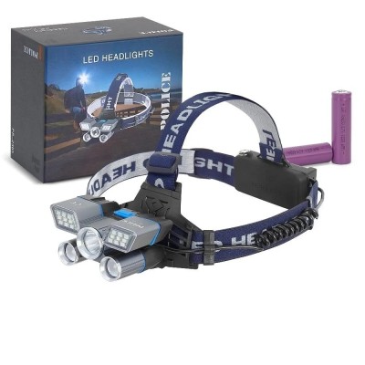 Polıce PS-2365 5li Renkli Işıklı, Çakarlı Şarjlı Kafa Feneri