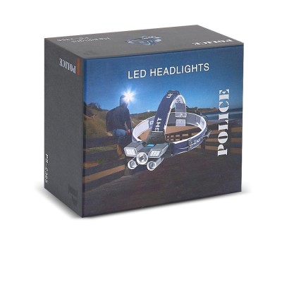 Polıce PS-2365 5li Renkli Işıklı, Çakarlı Şarjlı Kafa Feneri