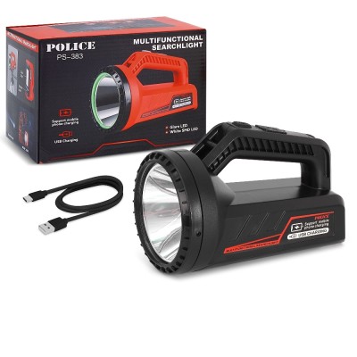 Police PS-383 Power Ledli Şarjlı Projektör Spot Fener