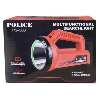 Police PS-383 Power Ledli Şarjlı Projektör Spot Fener
