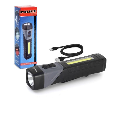 Police PS-343 Power Cob Ledli Şarjlı El Feneri