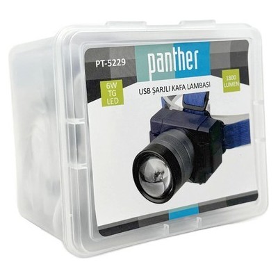 Panther PT-5229 Şarjlı Zoomlu Kafa Feneri