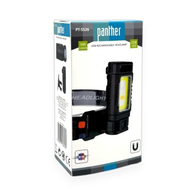 Panther PT-5526 Şarjlı Magnet Kafa Feneri