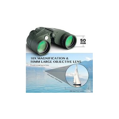 APEXEL 10X50 Deniz Dürbün Uzaklık Ölçer Pusula Avcılık Tekne Gezisi Kuş Gözlemciliği Azot Yüzen Su Geçirmez