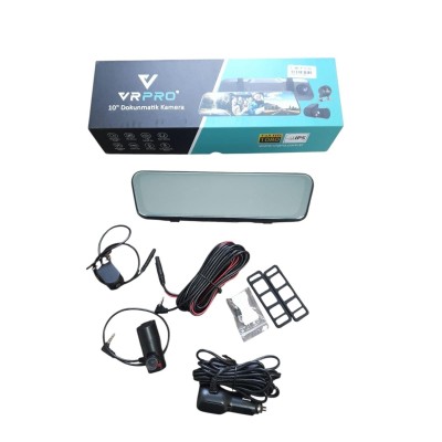 3 Kameralı WiFi'li Dikiz Ayna Araç İçi Kayıt Kamerası – Gece Görüş – Geri Görüş Kameralı