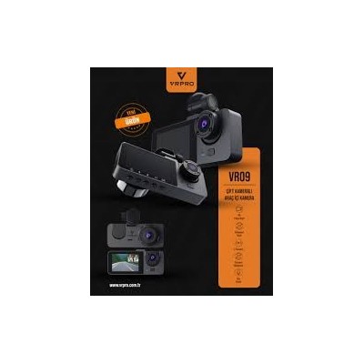 3 Kameralı Wifi'li Araç Kayıt Kamerası Vr-09 | Geniş Görüş – Gece Görüş – Otopark Modu