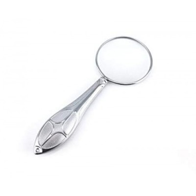 Nikula-GÃ¼mÃ¼ÅŸ Renkli 45mm Cam Lens, Zarif TasarÄ±mlÄ± Metal BÃ¼yÃ¼teÃ§-mg18155-8