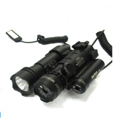 Nikula-Flaş Işıklı Yeşil Tüfek Lazeri, Fenerli Kablodan Kontrol