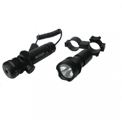 Nikula-Flaş Işıklı Yeşil Tüfek Lazeri, Fenerli Kablodan Kontrol