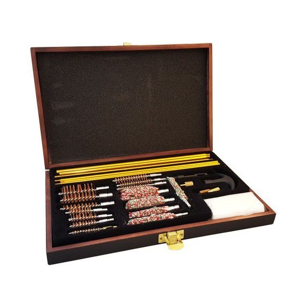 Nikula-27parÃ§a AhÅŸap Kutu Evrensel Tabanca Temizleme Seti