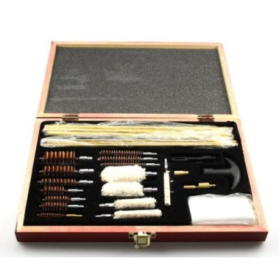 Nikula-27parÃ§a AhÅŸap Kutu Evrensel Tabanca Temizleme Seti