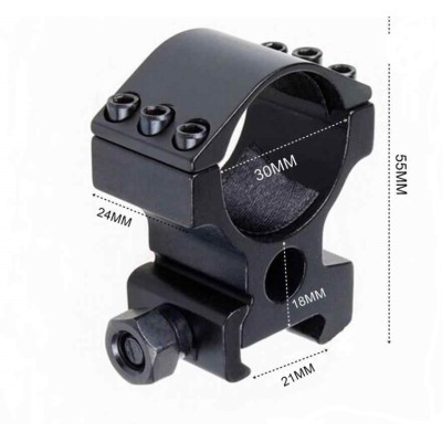 Nikula-30mm/21mm Tüfek için Lazer, Fener Bağlama Aparatı