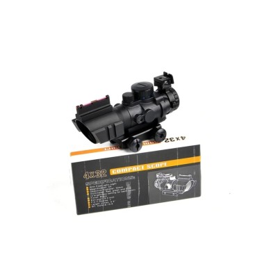 SPIKE 4X32 KÄ±rmÄ±zÄ± IÅŸÄ±klÄ± TÃ¼fek DÃ¼rbÃ¼nÃ¼ 4x32