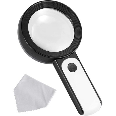 Nikula-30X -12IÅŸÄ±klÄ± BÃ¼yÃ¼teÃ§ TaÅŸÄ±nabilir Ã‡Ä±ft KatmanlÄ± Optik Cam Okuma BÃ¼yÃ¼teÃ§ 2290-18