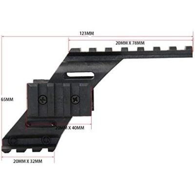 Tabanca iÃ§in   Polimer Naylon  Fener, Lazer  Ãœst Ray  22mm