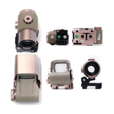 Nikula 558-G43 XPS2 Hedef İşaretleyici Red Dot - Holografik Nişangâh, 5x Büyütmeli Set Çöl Rengi