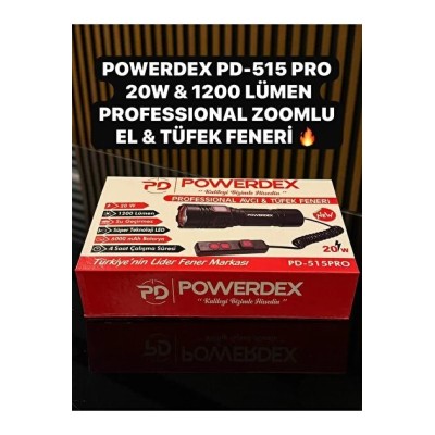 Powerdex PD-515 PRO Profesyonel Tüfek Avcı Feneri 20 Watt