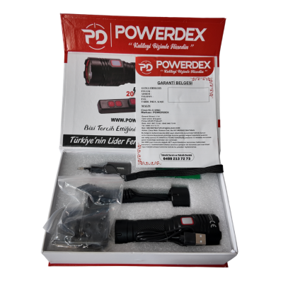 Powerdex PD-515 PRO Profesyonel Tüfek Avcı Feneri 20 Watt