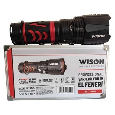 copy of Wison WS-15500 13000 Lümen 130 Watt Profesyonel El Feneri