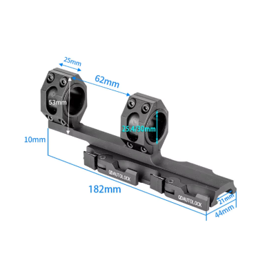 Taktik Aksesuar Dürbün Tutucu 30mm Av Dürbün Halkası 25.4MM Optik Hızlı Çıkartılabilir Dürbün Montajı