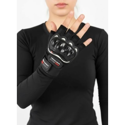 Probiker PR230P Motosiklet Eldiveni CE/EN Etiketli A Kalite Pembe Yarım Eldiven Kısa Spor Bisiklet Eldiven
