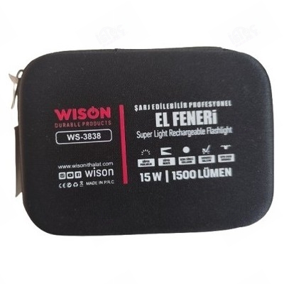 Wison WS-3838 1500 Lümen Mıknatıslı USB Şarjlı El Feneri