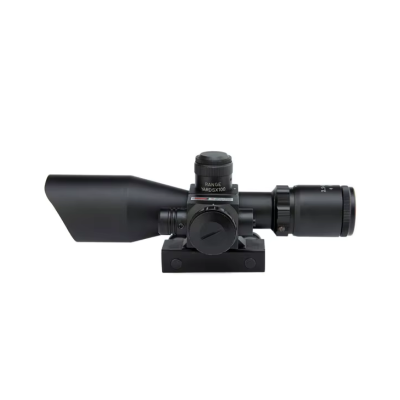 Taktik 2.5-10X40 çift işıklı kapsam kırmızı lazer Sight ile güçlü Sight