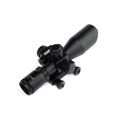Taktik 2.5-10X40 çift işıklı kapsam kırmızı lazer Sight ile güçlü Sight