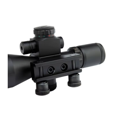 Taktik 2.5-10X40 çift işıklı kapsam kırmızı lazer Sight ile güçlü Sight