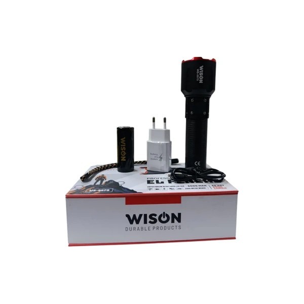 Wıson Ws-6868 2500 Lümen 25 Wat 5000 Mah Pil Şarj Edilebilir Uzun Menzilli El Feneri