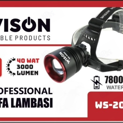 Wison Ws-2080 Profesyonel Kafa Lambası 3000 Lümen 40 Watt